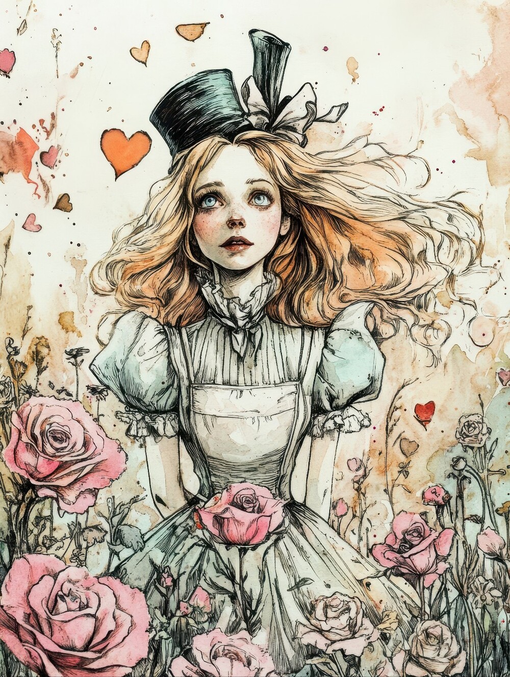16pc=Alice Sketch Look Print Special